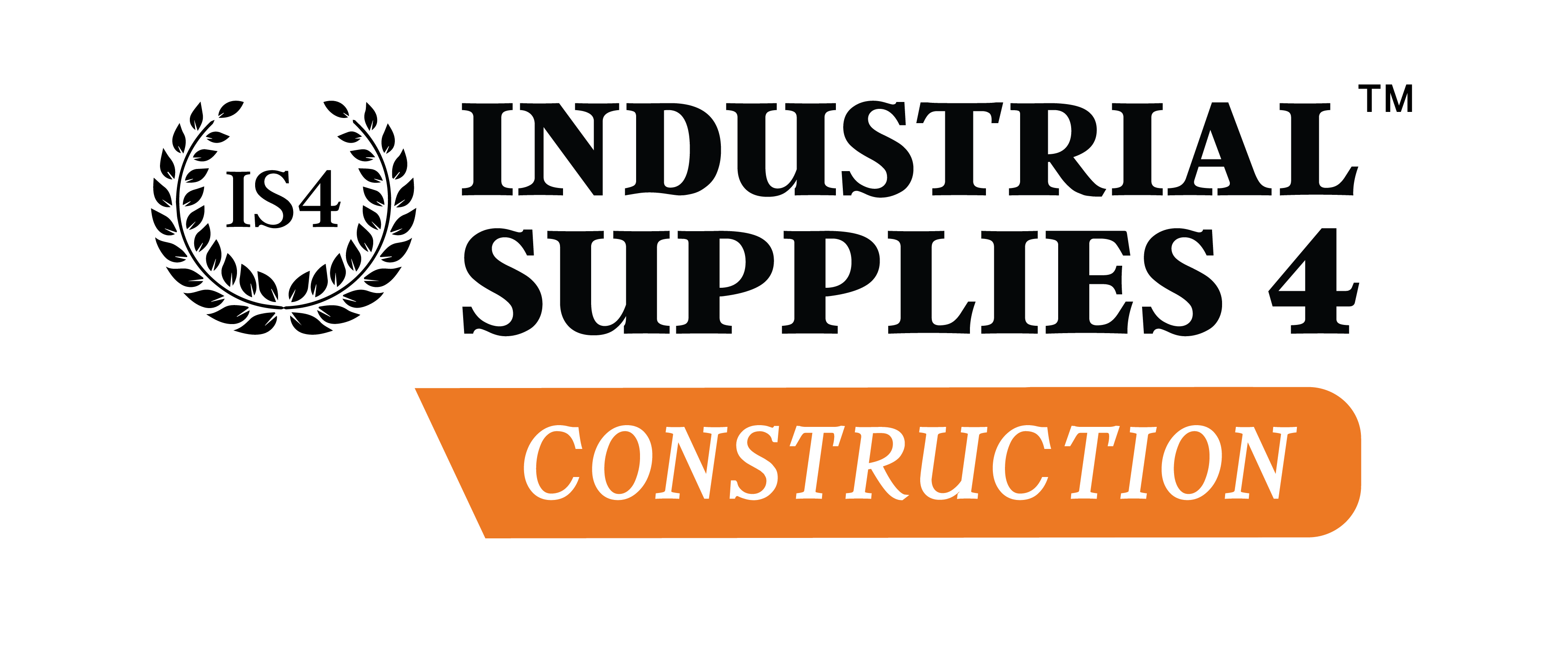 Industrial Supplies 4 Construction - Black Logo