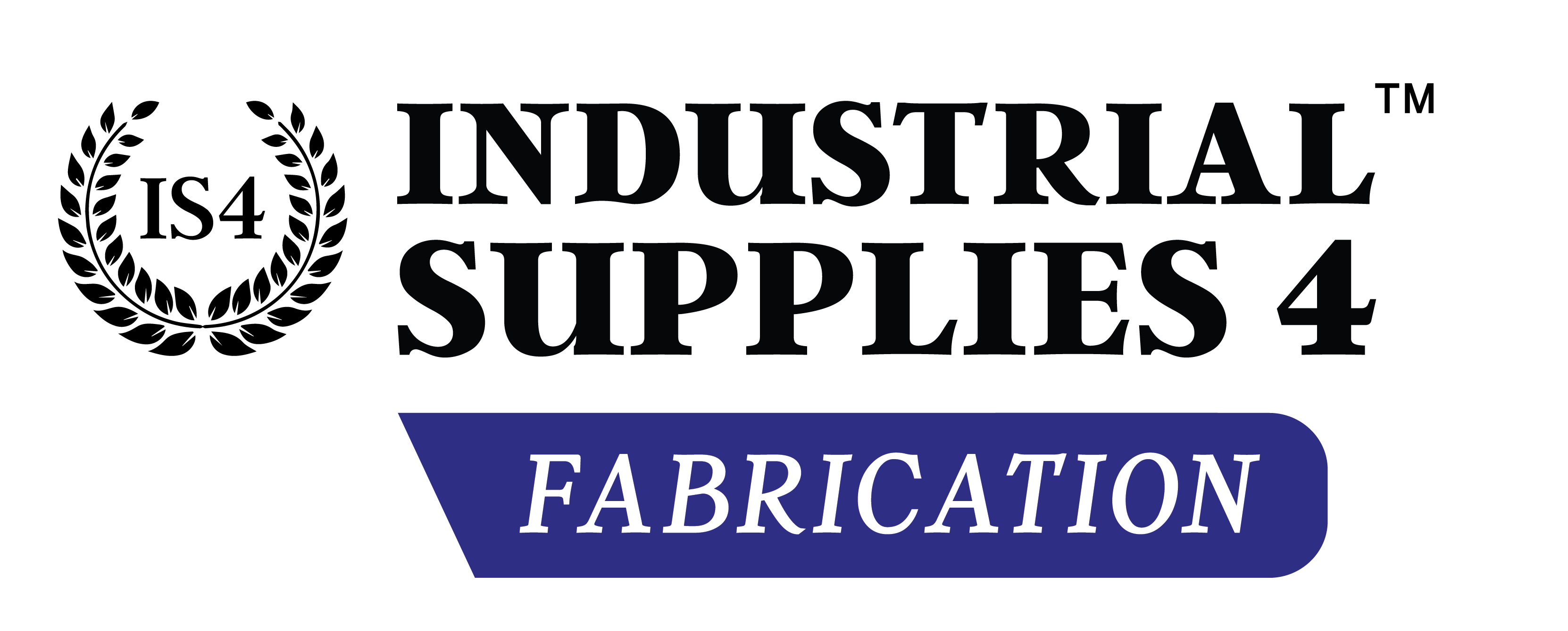 Industrial Supplies 4 Fabrication - Black Logo
