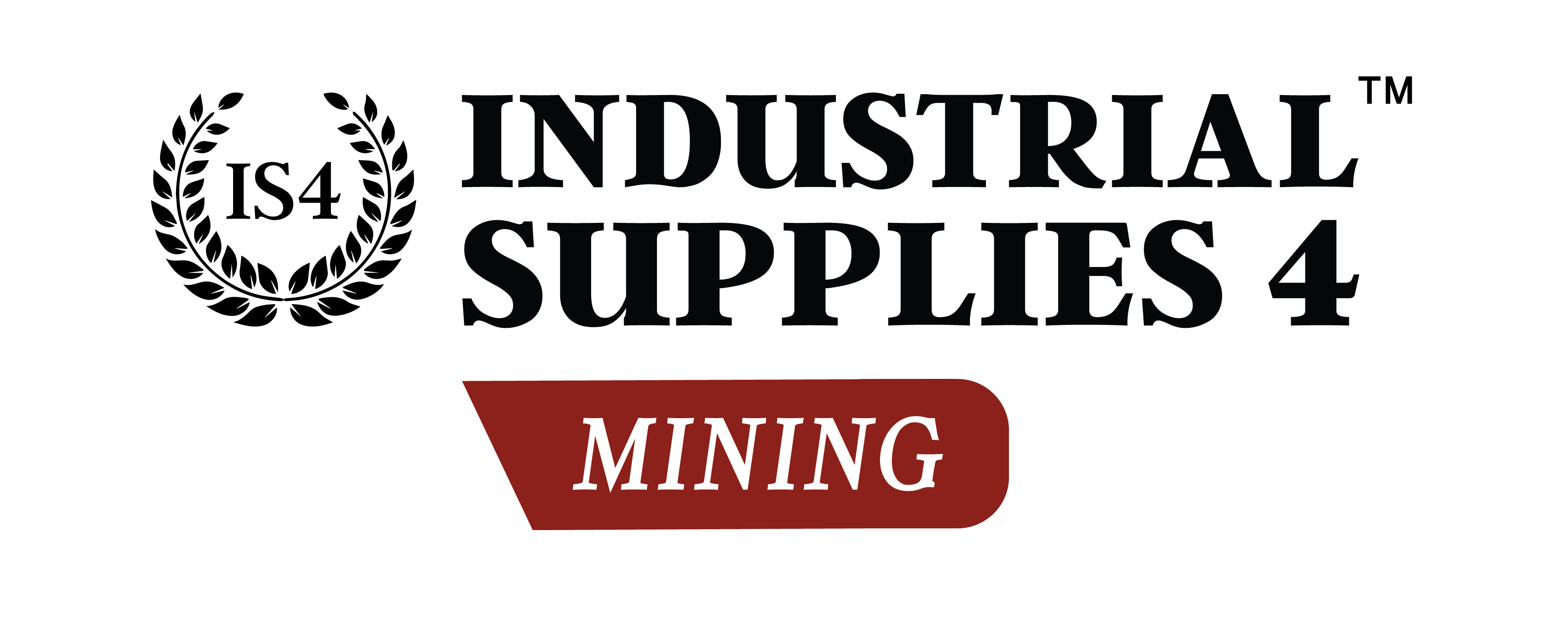 Industrial Supplies 4 Mining - Black Logo