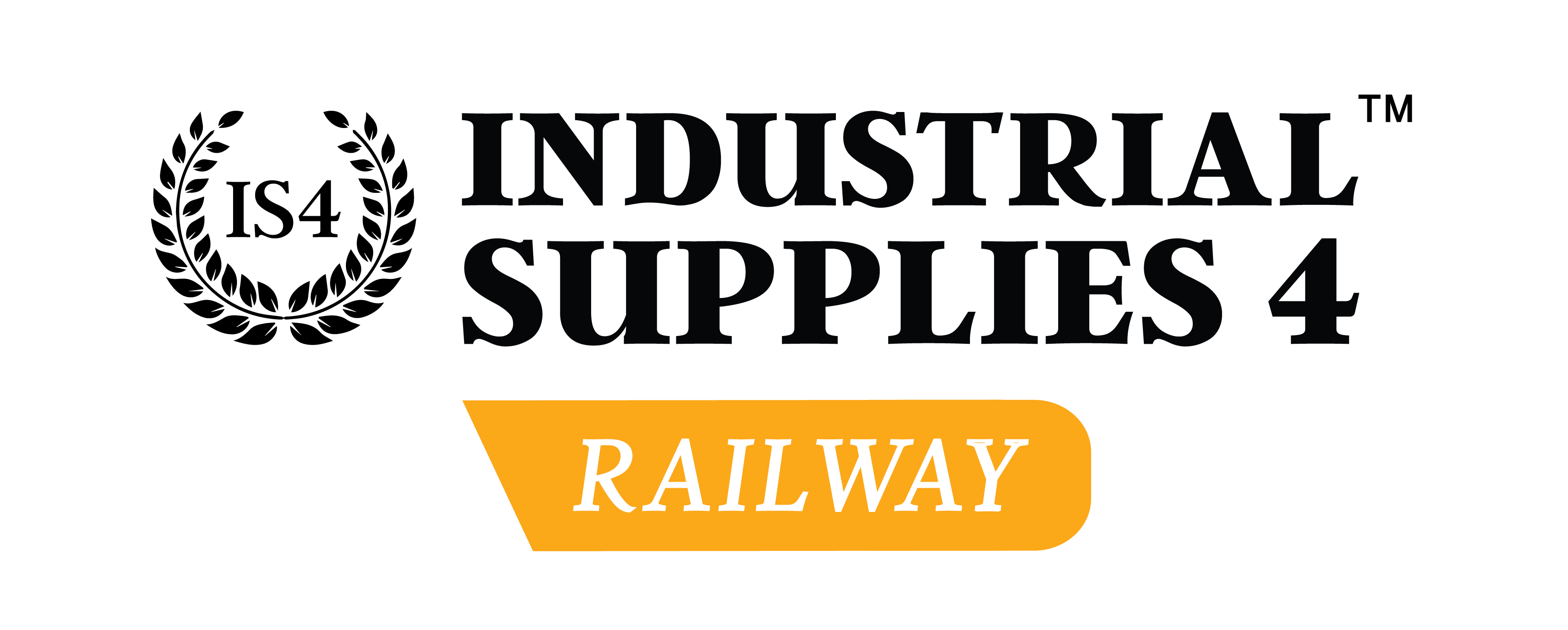 Industrial Supplies 4 Railway - Black Logo