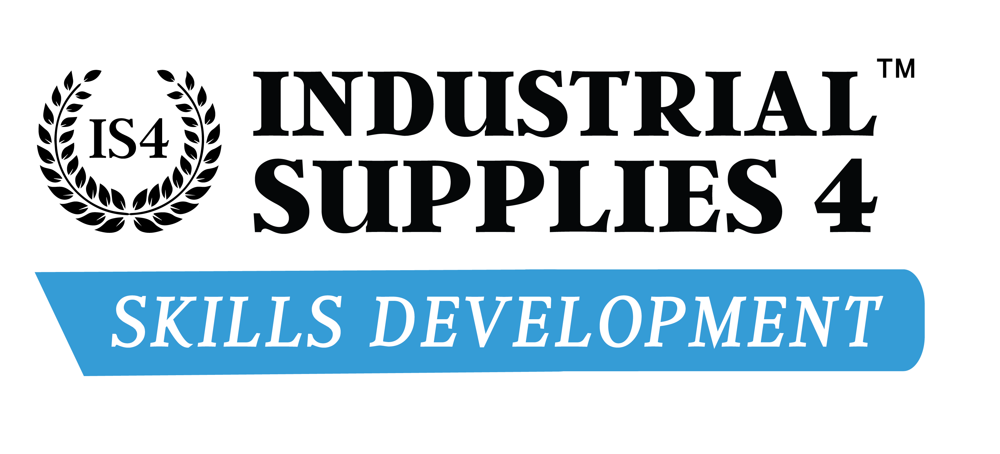Industrial Supplies 4 Skills Development - Black Logo